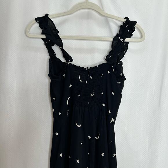 Reformation celestial mini dress sleeveless size 0 gothic moon stars - Picture 4 of 5